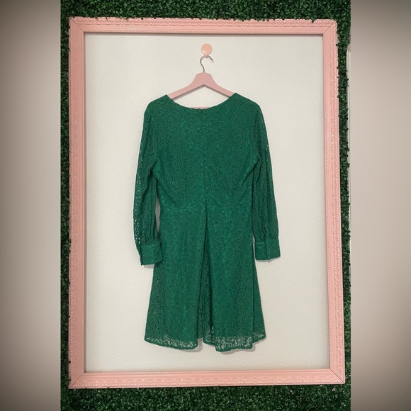 Alexia Admor Green Lace Dress - size 12 - Picture 4 of 4